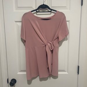 Maternity top from Motherhood Maternity with tie front detail